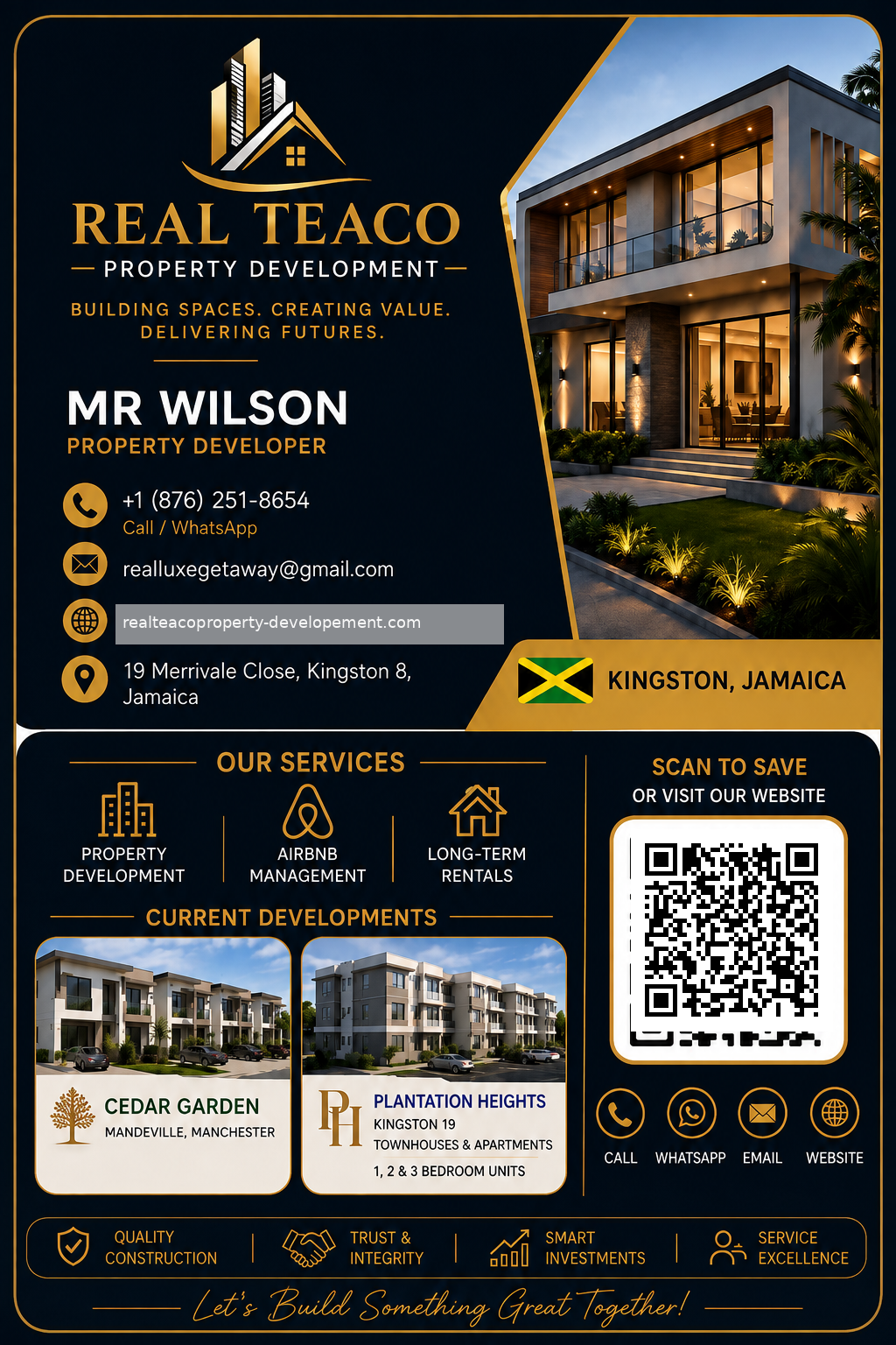 Mr Wilson Real Teaco Property Development virtual business card